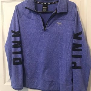 Pink athletic sweater